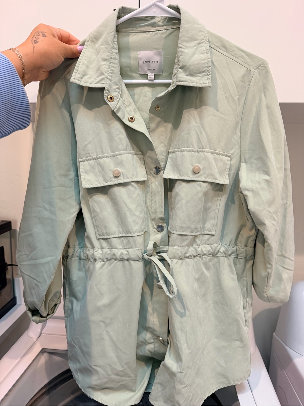 Love Tree Lightweight Utility Jacket